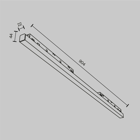 Трековый светильник Maytoni Basis TR030-4-30WTW-DD-W