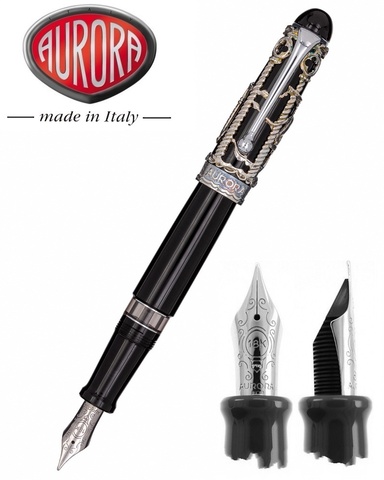 Ручка перьевая Aurora Venezia SE Silver, F (AU-800-AVF)