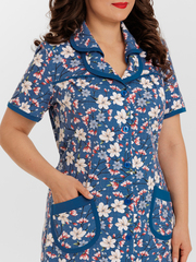 4572 Халат на пуговицах