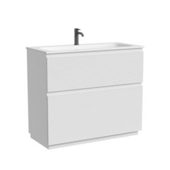 FL100FW Тумба напольная SANCOS Folk 995х445х850, два ящика с доводчиками, Bianco фото