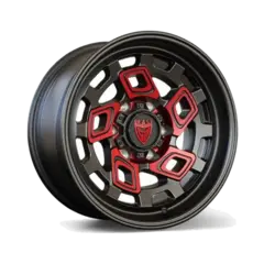 Диск колёсный BEAST OFFROAD 9606CN R17 8,5 ET0 Matte Black W Red Face