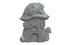 Силиконовый молд № 423 домик Гриб 2 D ( серия домики для гномов и фей)