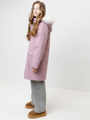пальто  для девочки  ВК 38107/10 ГР