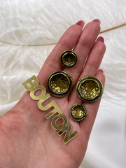 Пуговицы бронзовые с углублением в центре