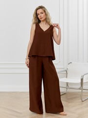 Блузка-топ женская Ясмина-2 Виотекс КОРИЧНЕВЫЙ