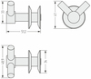 Сунержа Виктория 7044-2010-0002 Вешалка н/ж для ДР (7044 Серый шёлк)