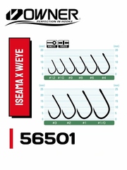 56501 № 12 Крючки OWNER ISEAMA X w/EYE / продажа от 5 уп.