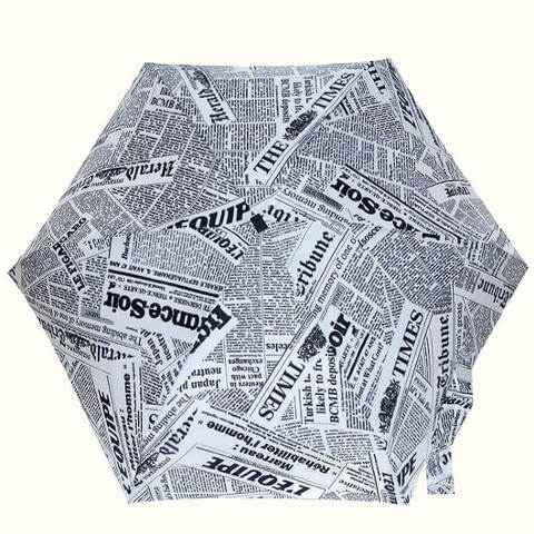 Микро зонтик в газетный принт
