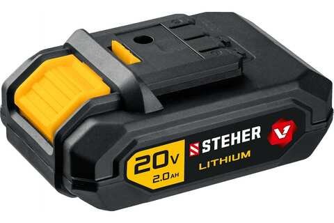 STEHER 20В, Li-Ion, 2 Ач, тип V1, аккумуляторная батарея. V1-20-2