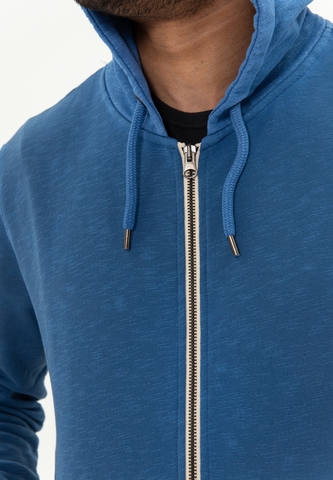 Худи Bowery NYC на молнии однотонное Space Blue