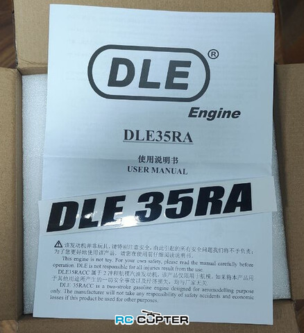 Двигатель бензиновый (ДВС) DLE 35RA для радиоуправляемых авиамоделей