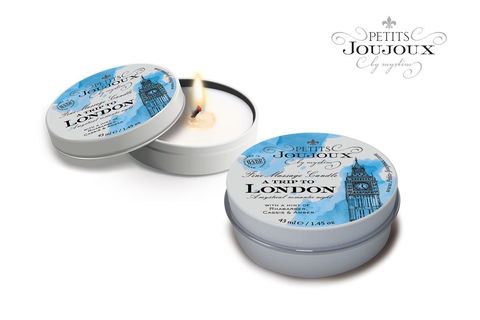 Массажная свеча Petits Joujoux Petits Joujoux London с ароматом ревеня, амбры и чёрной смородины - 33 гр. - MyStim 46765