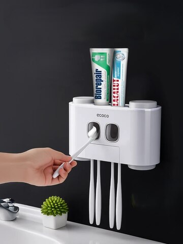 Дозатор для зубной пасты и держатель для щеток