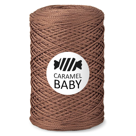 Шнур для вязания Caramel Baby 500 м молочный шоколад