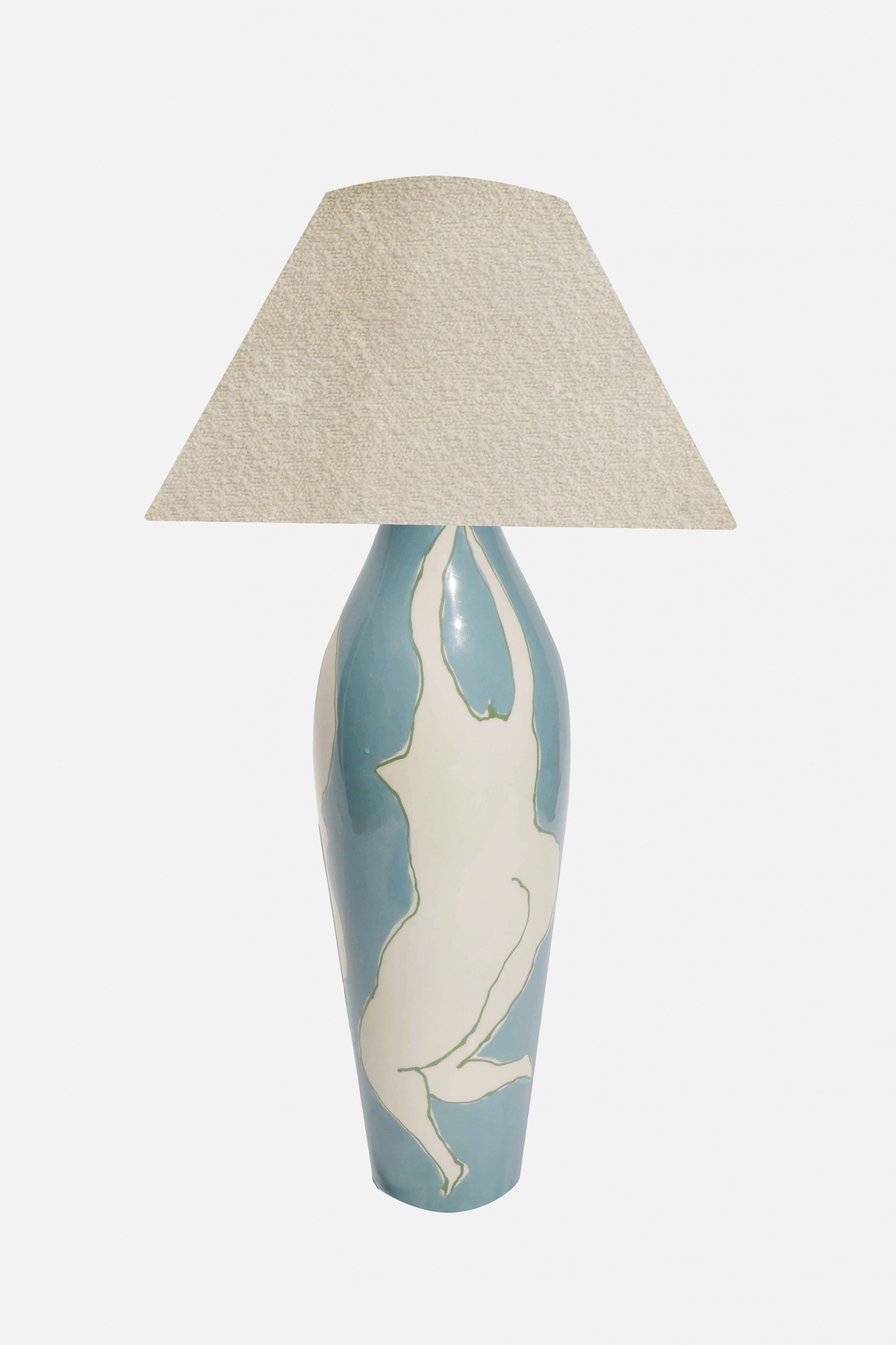 Лампа с абажуром Blue Women