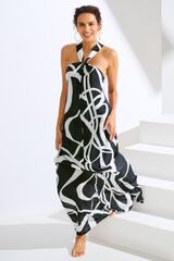 Платье пляжное макси LISCA HONOLULU 049576 | Черно-белый