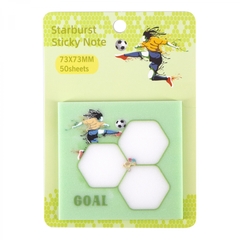 
          Прозрачные стикеры для заметок с клеевым краем, Alingar, 73 х 73 мм, 50 л., покрытие starlight touch, "GOAL", салатовый, водонеприниц., европодвес