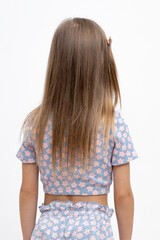 фуфайка  для девочки  КР 302459/небесно-голубой,сакура к483