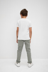 брюки  для мальчика  ТК 46141/оливковый