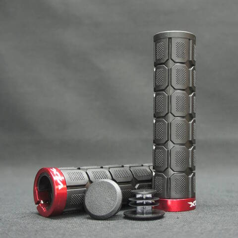 Грипсы для велосипеда VLX G-G11 135мм с красными Lock-on