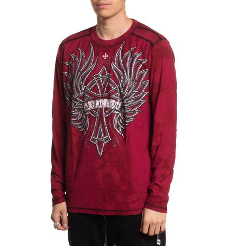 Affliction | Футболка лонгслив мужская Chromatic LS Tee A28522 слева