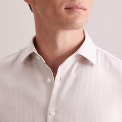 Сорочка мужская Seidensticker Slim Fit 01.845463-06 бежевая из тонкой фланели