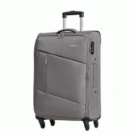 Чемодан Redmond тканевый облегченный большой XL Серый NF05L28 77х46х30(+3) см с расширением