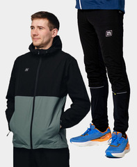 Мужской беговой костюм Noname Icon Tech Running с зауженными брюками