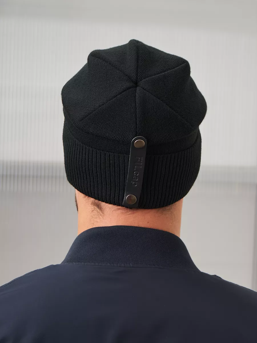 Шапка бини зимняя весенняя с флисом