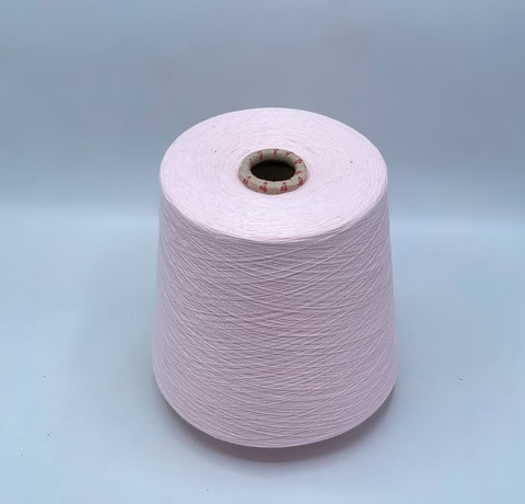Бобинная пряжа,Cotton combed, 2540м. 100%Хлопок, Светло-розовый(963), 39321