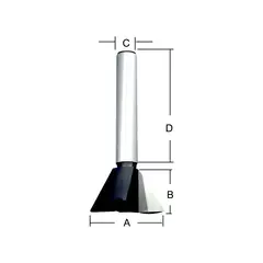 Фреза «ласточкин хвост» 25,4х38х22,2х12 мм; 14° Makita D-10920