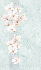 Панель ПВХ термопечать Альтера голубая 291 2700х250 мм