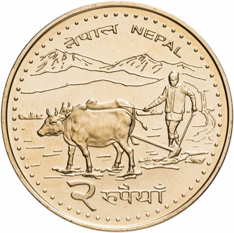 2 рупии. Непал. 2006 год. UNC
