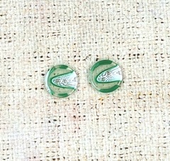 Пуговицы, d 1,8 см, 2 прокола, зелёный