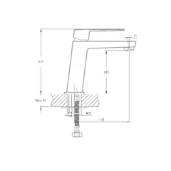 Смеситель для раковины Haiba HB11191 хром