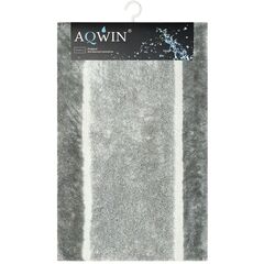 Коврик для ванной, 0.5х0.8 м, ПЭ, сер, Aqwin, Грета, TR1554YG