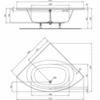 Ванна угловая 150х150 см Ideal Standard Hotline New K275201