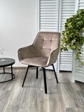 фото 4 Стул MAVERICK 360 град. поворот. BLUVEL-40 BEIGE/ черный каркас, М-City на profcook.ru