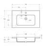 Cezares 45043 TIFFANY Зеркало со встроенной LED подстветкой, системой Антизапотевания, реверсивное 45043 Bianco opaco, 73х4х90