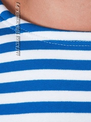 Купить теплую тельняшку с начесом с голубой полосой - Магазин тельняшек.ру 8-800-700-93-18 НАЧЕС Тельняшка утепленная ВДВ (голубая полоса) ГОСТ МИНОБОРОНЫ 100% хлопок в Магазине тельняшек