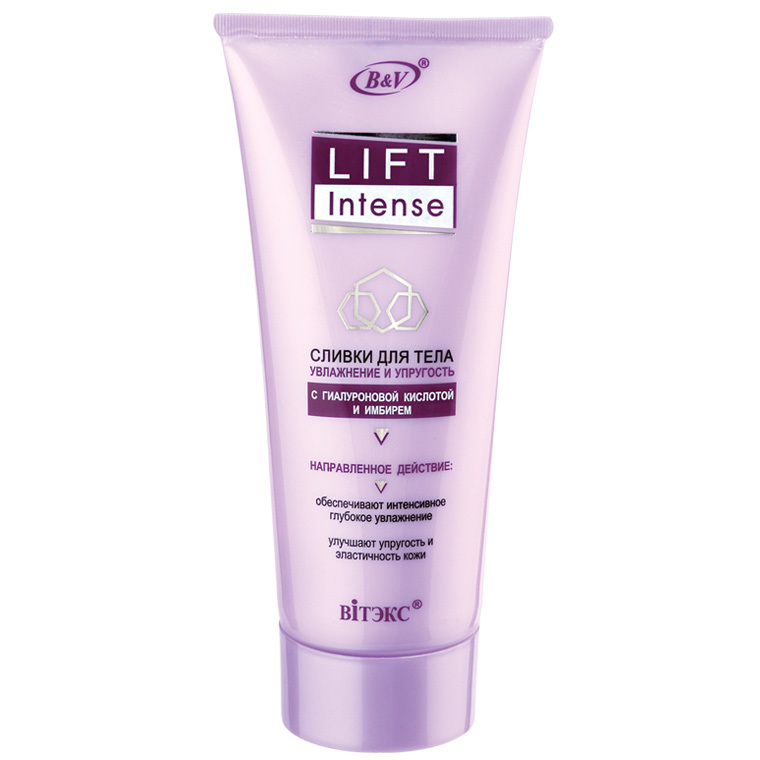 Витекс LIFT INTENSE Сливки для тела Увлажнение и Упругость с гиалуроновой кислотой и имбирем 200мл