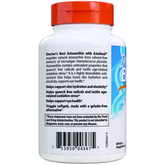 Doctor's Best, Astaxanthin with AstaReal, 6 mg, 90 Veggie Softgels