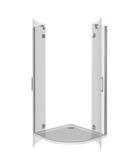 Душевое ограждение Good Door SATURN R-100-C-CH 100х100 см прозрачное