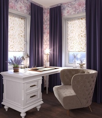 Рулонные шторы Вензель Бежевый