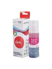 Контейнер с чернилами Sakura C13T03V34A (101 M) для Epson EcoTank L4150, L4156, L4160, L4250, L4260, L4266, L6160, L6170, L6176, L6190, L6260, L6270, L6276, L6290, пурпурный, водорастворимый тип, 70 мл., 6000 к.