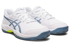Детские теннисные кроссовки Asics Gel-Game 9 GS Clay/OC - white/steel blue