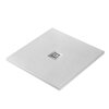 BelBagno TRAY-MR-UNO-A-90-35-W-CR Поддон из искусственного мрамора в комплекте с сифоном с декоративной накладкой (хром)