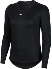 Женская теннисная футболка - Nike Dri-FIT One Women's Standard Fit Top - black/white
