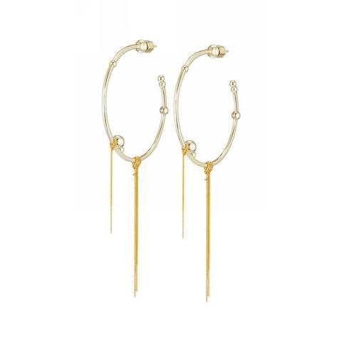 Серьги-кольца Bubble Word