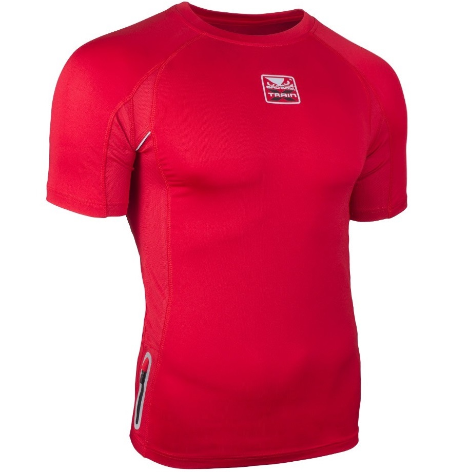 Термобелье/Рашгарды Рашгард Bad Boy X-Train Compression T-shirt Short Sleeves - Red 1.jpg